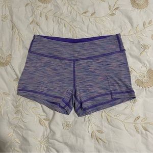 Ivivva by Lululemon Athletica Purple Striped Active Shorts, 12